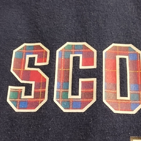 Scotland Plaid Graphic Tee Navy Red White - Picture 7 of 11